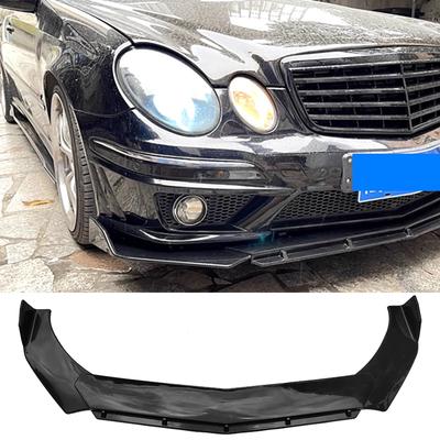 Передняя юбка для Benz W211 Сплиттер Карбоновая покраска Спойлер бампера Обвес Губа