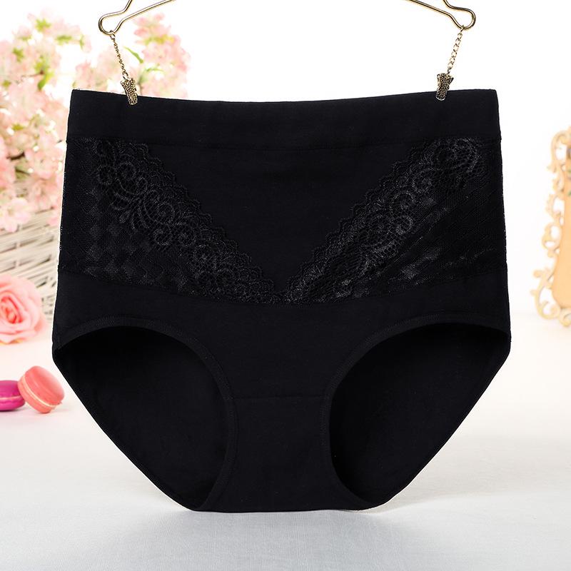 Женское нижнее белье больших размеров с высокой талией, утягивающее бедра и живот, с эластичной вставкой из хлопка