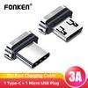 FONKEN Вилка Type-C Адаптер для зарядного устройства Магнитный кабель Разъем Насадки Пылезащитная заглушка Разъем Micro USB
