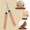 Leather Awl Punch Tool Multi-Purpose 2-Piece Leather Sewing Craft Tool Awl For Handmade Projects Beginners Hobbyists Women