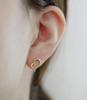 Female Cold Style Versatile Temperament Simple Lines Love Earrings Hollow Earrings for Women
