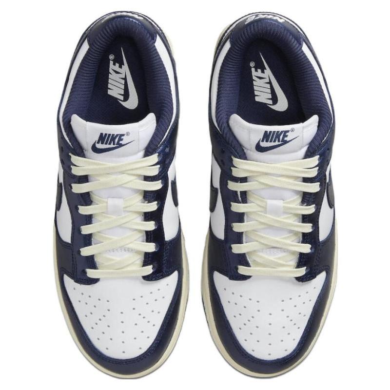 Nike Женские кроссовки для скейтбординга Dunk Low 'Midnight Navy White' FN7197-100
