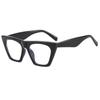 New sunglasses PC frame anti-blue light glasses European and American fashion cat eye frame export fashion glasses