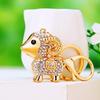 Rhinestone Sheep Car Keychain: Women's Bag Charm & Metal Keyring, Creative Small Gift