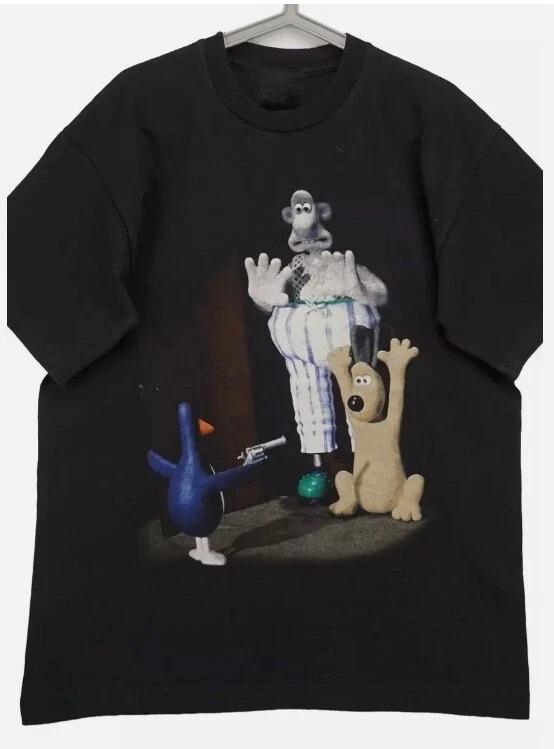 Shooting Bird Wallace And Gromit Funny Cartoon Shirt Black Unisex S-5XL
