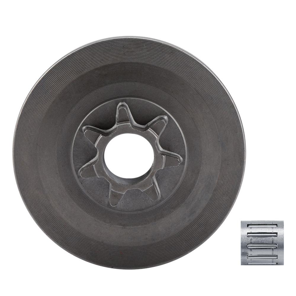Steel Chain Saw Sprocket Kit Silver Chainsaw Clutch Assembly Durable Needle Bearing Sprocket