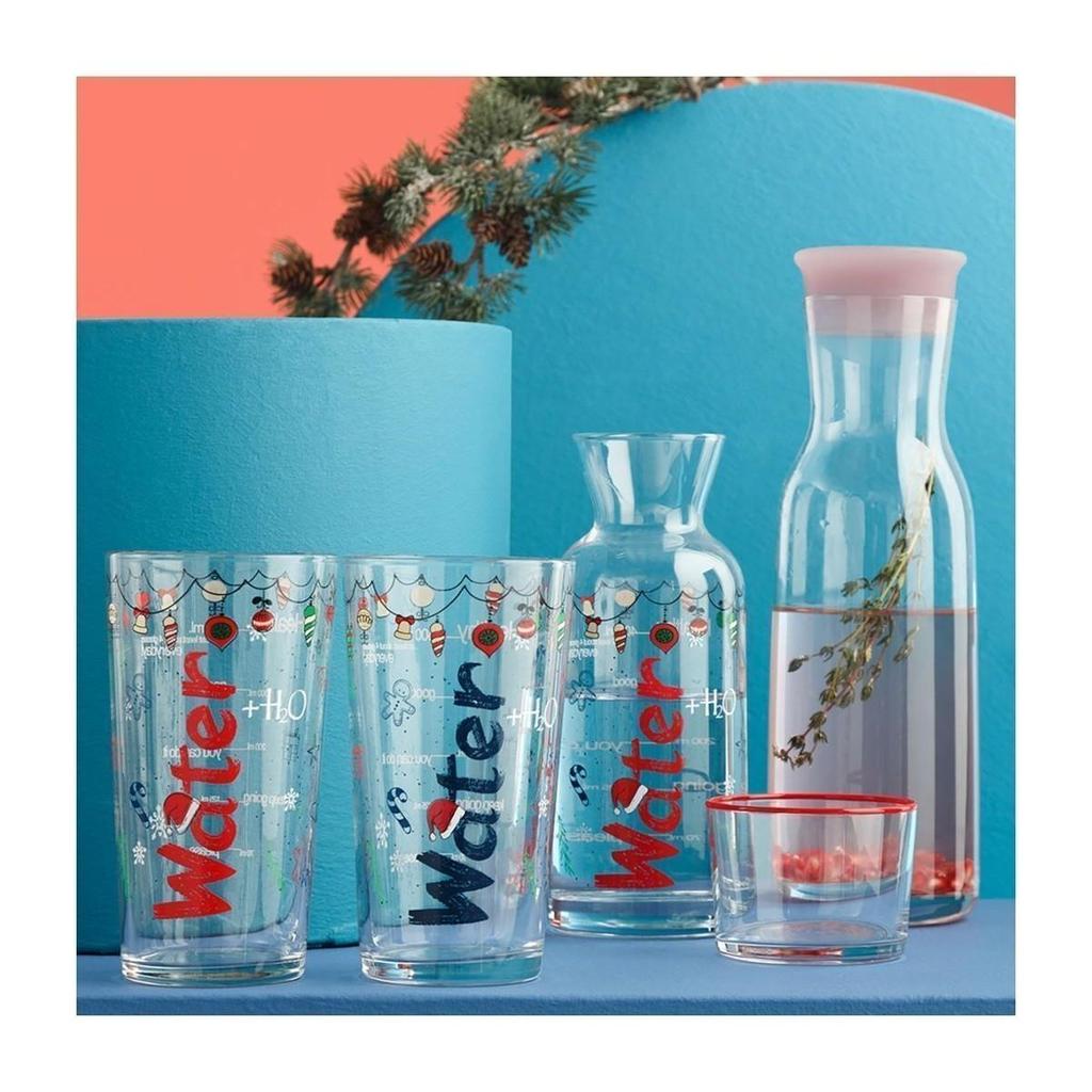 Double New Year Concept Glass 570 Ml Kitchen Glass