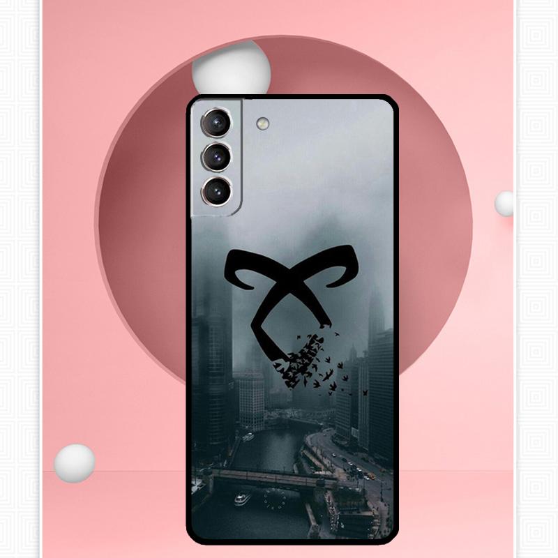 Чехол с логотипом Shadowhunters Angelic Rune для Samsung Galaxy S23 S24 Ultra S8 S9 S10 S22 Plus Note 10 20 Ultra S20 S21 FE