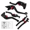 K111 Black Kawasaki Short Compatible with Ninja Ninja (Red) Brake/Clutch Levers, 6-Level Adjustment, Eliminator, 250, 400, Z250, Z400, Versys-X250,