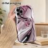 Phone Case: 2D flat design suitable for iPhone 18 17 16 15 14 13 Pro film protective case, couple style, pink mirror metal, Christmas and Halloween gi