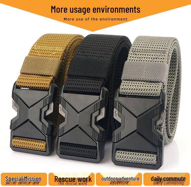 2023 Unisex Tactical Nylon Quick-Dry Belt with Zinc Alloy Buckle