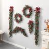 Pinecones Xmas Tree Garland DIY Window Hanging Decor Pendant Wall Hanging Floral Wreath  Window