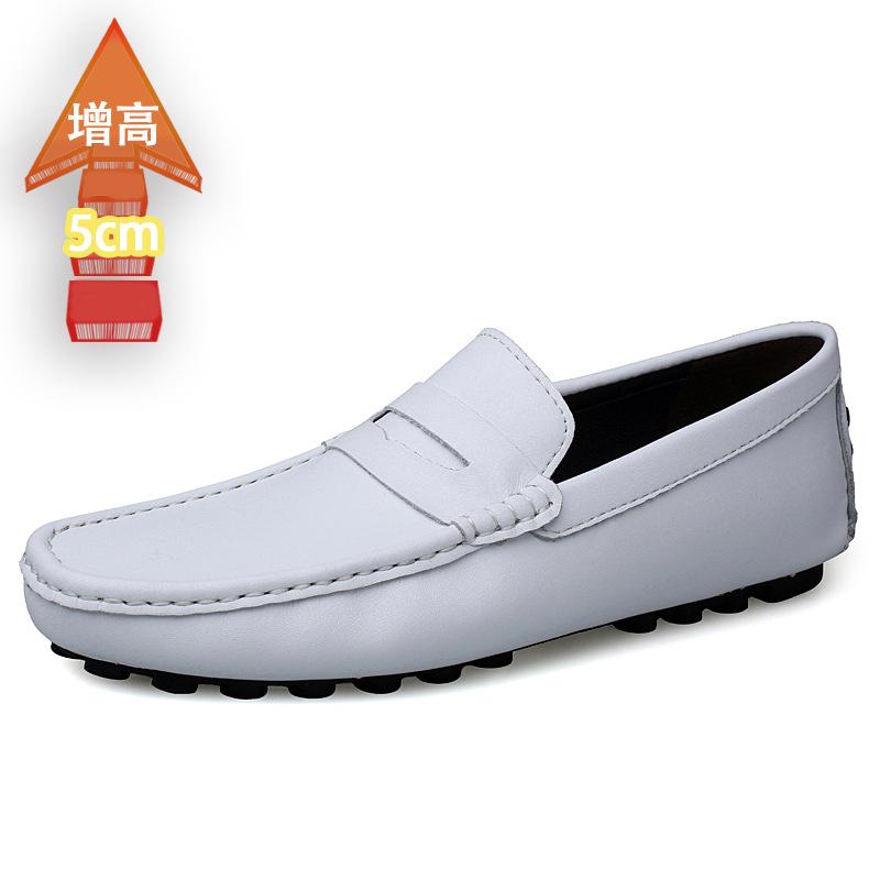 Туфли дуду мужские туфли на одну ногу ленивые весенне-осенние мягкие с невидимой внутренней платформой лоферы кожаные туфли мужские