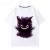 Мужская футболка с принтом Pokémon Gengar, 100% хлопок, модная летняя одежда 2026, оверсайз, уличный кэжуал, топы в стиле Y2K, одежда Streetwear