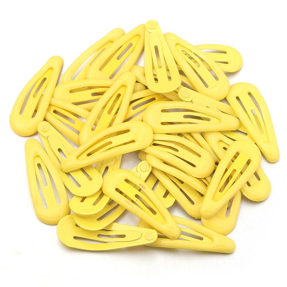 30pcs/lot Colorful Water Drop Shaped Hairclips Simple Mini Snap BB Hairpins Barrettes For DIY Girls Hair Clip Headwear Accessory