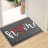 Entrance Floor Mat Hello Print Non-Slip Rug Washable Mud Scrubber Doormat for Home Front Door Entryway Laundry Bedroom