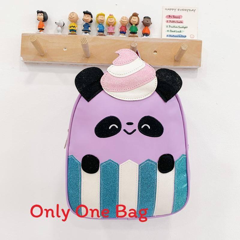Panda Line Cartoon Girls Toddler Backpack With Fashion Sequins For School Use