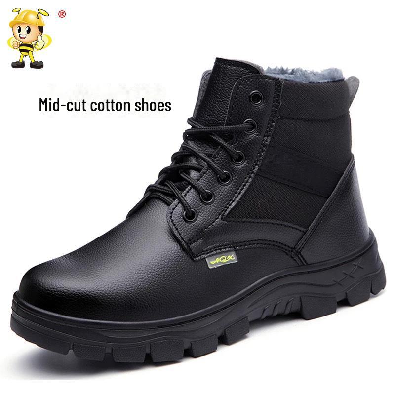 Зимняя утепленная рабочая обувь с защитой от ударов и проколов