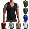 Спортивный жилет, мужской облегающий костюм для фитнеса без рукавов, быстросохнущий жилет для баскетбола, бега, йоги