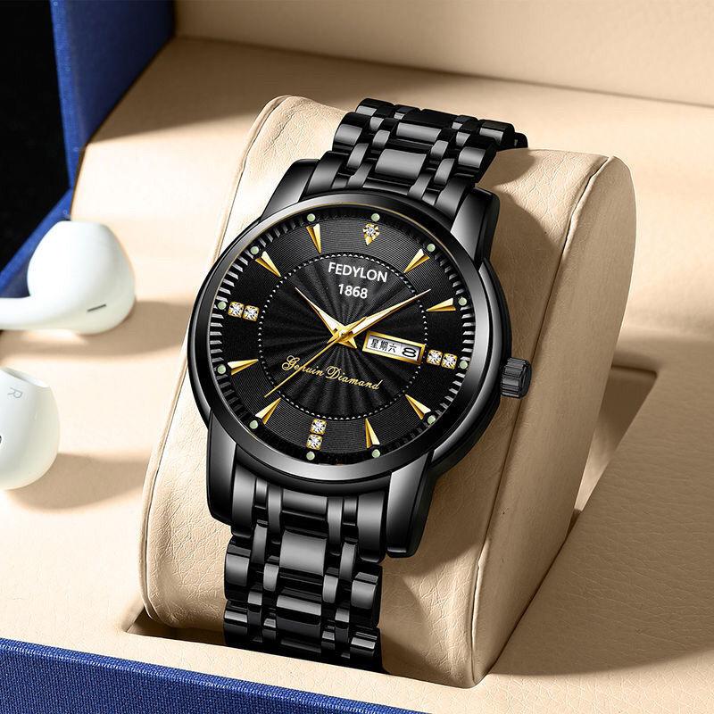 Men's Watch Men's Watch Quartz Famous Watch Student Steel Belt Waterproof Fully Automatic Non-Mechanical Watch