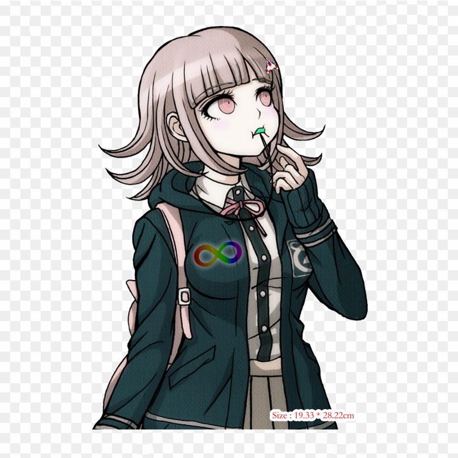 Прозрачная наклейка Celestia Ludenberg Danganronpa V3 с принтом на одежде, термонаклейка «сделай сам», для футболок, нашивка с утюгом на переносе