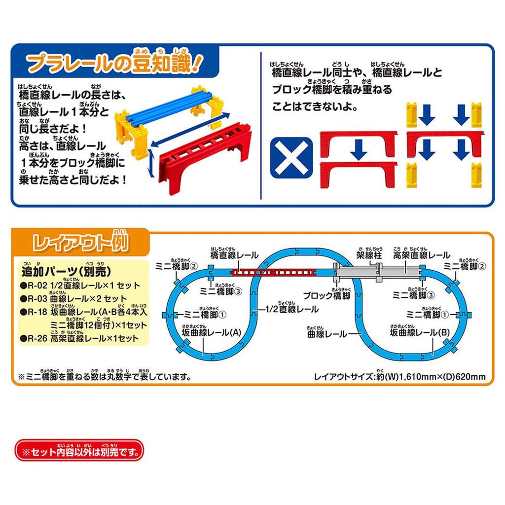 TAKARA TOMY Плэрэйл R-17 Мост Прямой Путь Игрушка Поезд