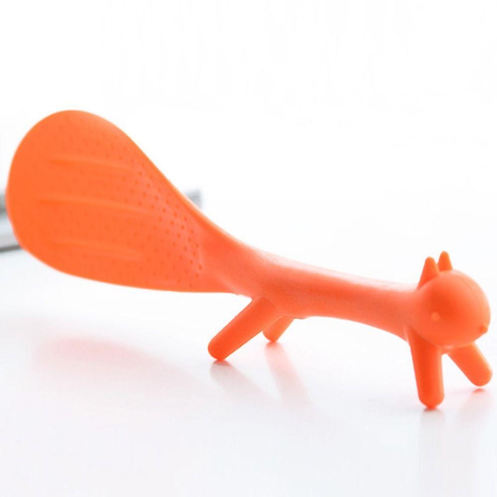 Can Stand Squirrel Shaped Ladle Lovely Meal Spoon Kitchen Supplie Rice Scoop