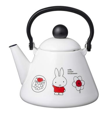 GoodPlus+ Emile Miffy Эмаль (Чайник 1,5л) [Устойчив к кислотам и щелочам, не переносит запахи] [Совместим со всеми источниками тепла IH] [Дик