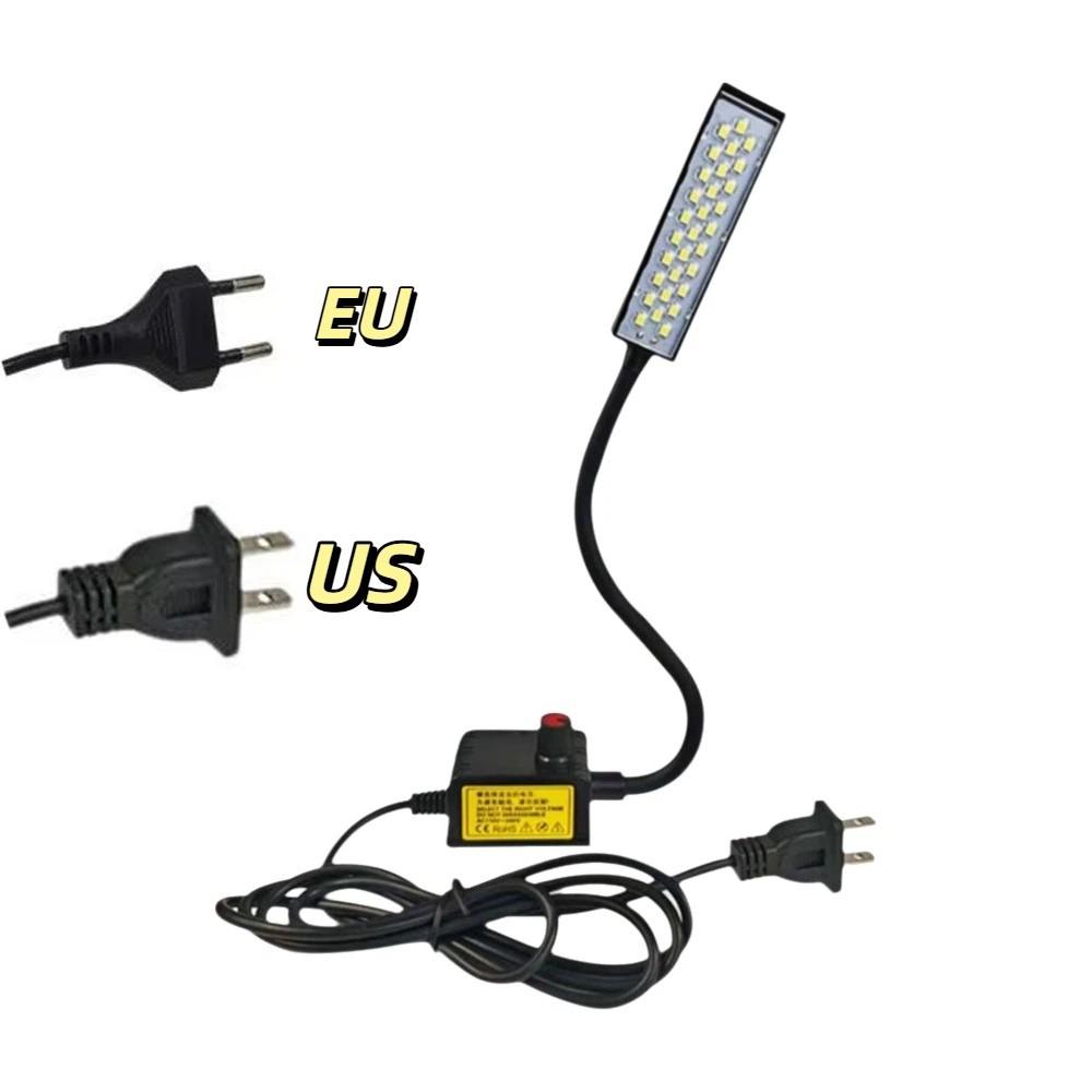 4W 30 LEDs Sewing Machine Light Dimmable No Flicker LED Sewing Light Universal Hose Rotary Switch Flexible Arm Lamp Drill Press