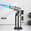 JL550 Direct Jet Torch: Windproof Metal Lighter with Blue Flame, 1300℃ Welding Torch for Outdoor Use