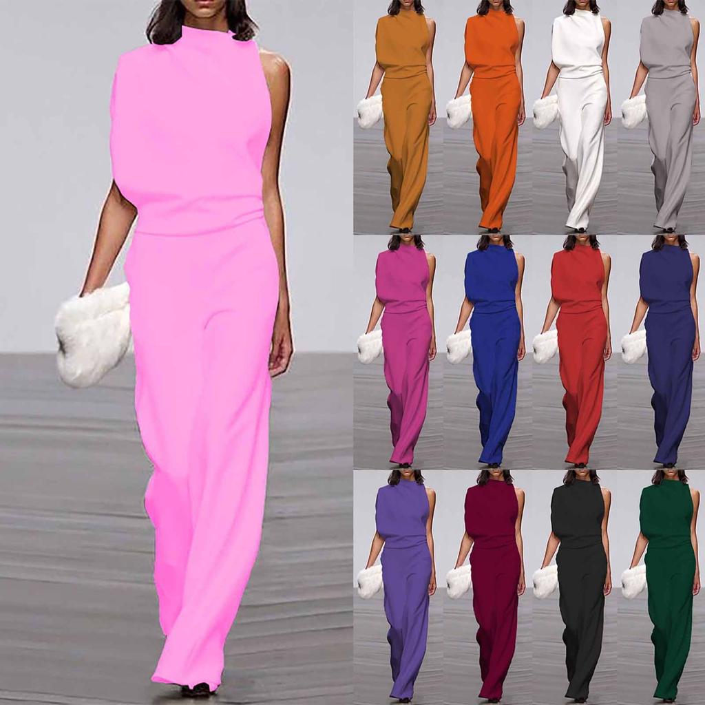 Women's Banquet Dress Jumpsuit Sexy Hanging Neck Women's Trousers