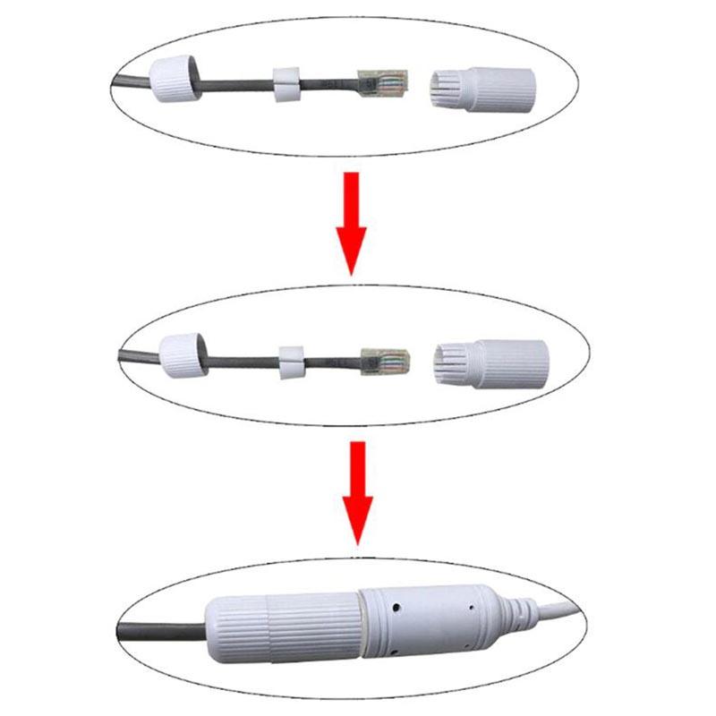11-ядерный сетевой модуль CCTV POE IP-камеры PCB, видеокабель питания RJ45 DC, гнездовой разъем Terminlas, водонепроницаемый с 4/5(+) 7/8(-)