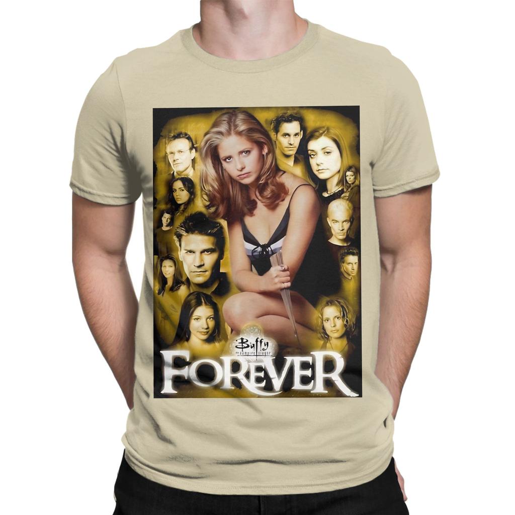 Bbuffy The Vampire Slayer Forever Poster Graphic 100 Cotton TShirt Buffy The Vampire Slayer Band Tops Tees For Unisex