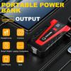 3000А Пусковое устройство для автомобильного аккумулятора 12В Портативный пусковой блок с фонариком и пусковыми проводами