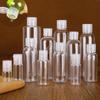 30ml - 150ml Plastic PET Clear Flip Lid Lotion Bottles Refillable Empty Plastic Sample Bottle Butterfly Cap Makeup Tool