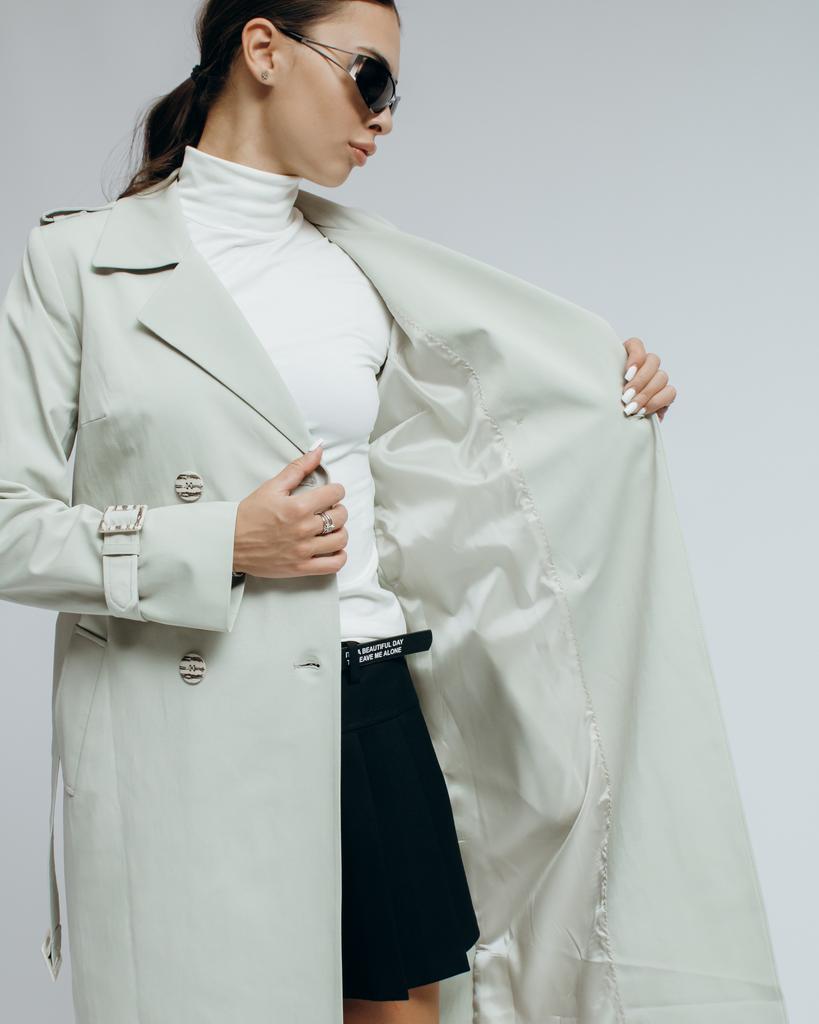 Тренч женский ICON 224 36 молочный