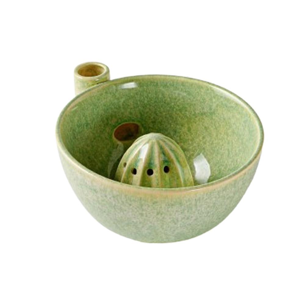 Ceramic Berry Swirl Washing Bowl Drain Spout Berry Strainer Basket Cleaning Vegetables