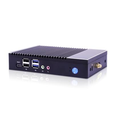 Безвентиляторный мини-ПК Skynew с AMD 8 ГБ 128 ГБ Windows COM Watch Serial Компактный и для промышленного использования M2S+ A4-6400T, DDR3L, SSD, 10, порт, Dog,