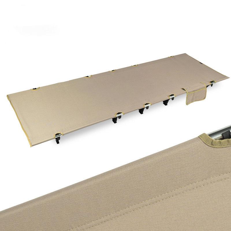 Ultralight Folding Camp Cot Oxford Fabric Aluminum Frame Full Size Portable Bed Sturdy Support for Camping Office Nap Multi-Scene Use