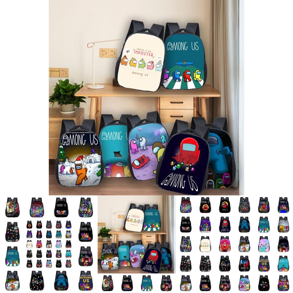 Students Backpack Spaceman Schoolbag Travel Bag Bookbag Shoulderbag