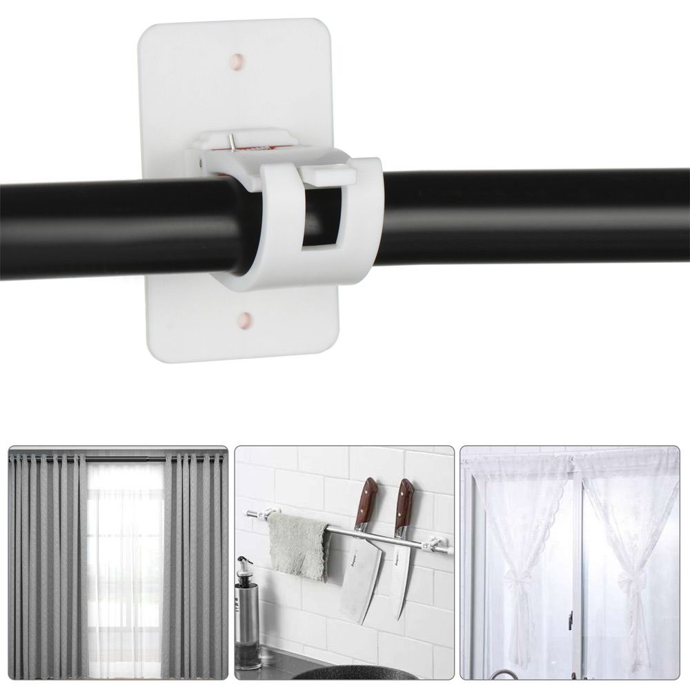 Главная Пластиковые винты Монтажный кронштейн для карниза для штор Держатель для карниза Настенные крючки Фиксирующий держатель для карниза