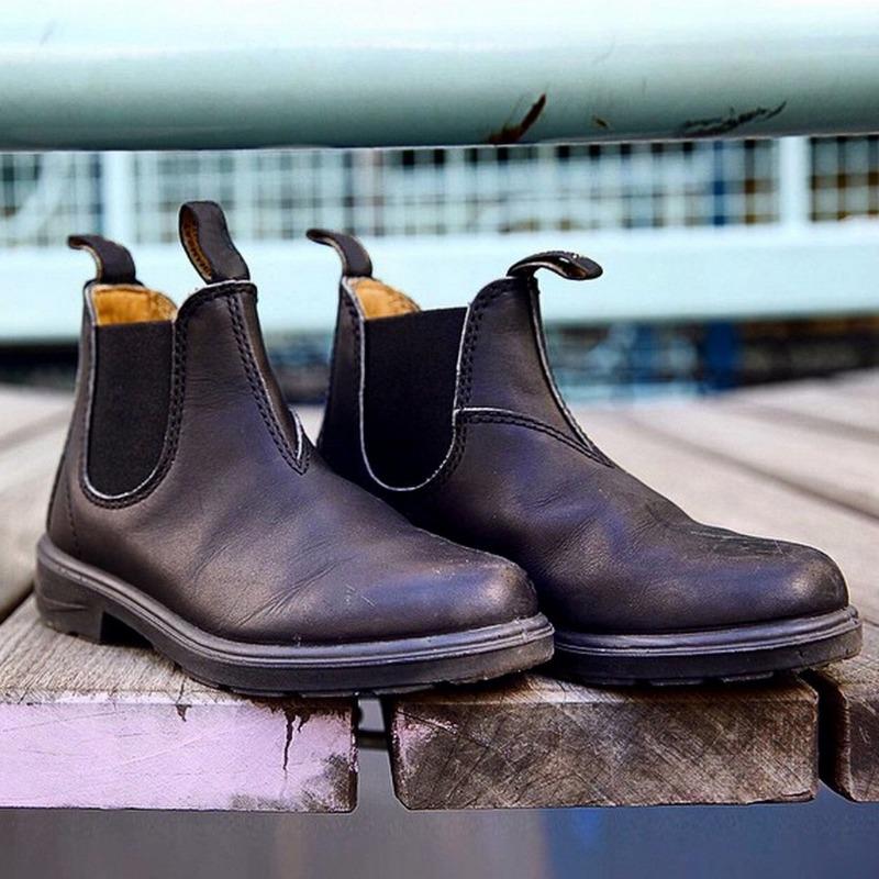 Men's Chelsea Boots British Style Mens Work Boots Luxury Retro Slip-on Oxford Boot Couple Platform Shoes Botas Para Hombre