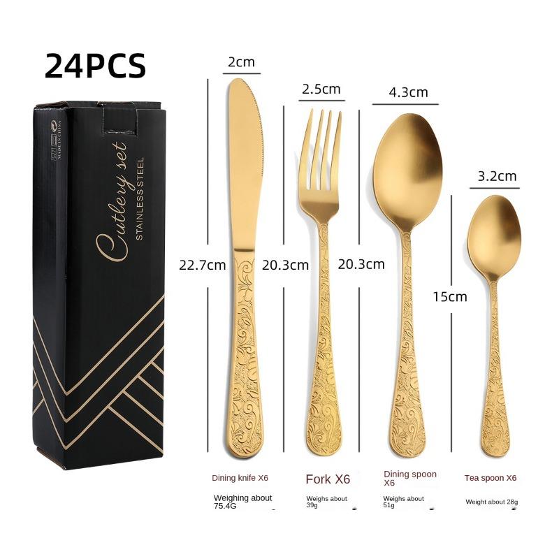 HANYANG Посуда из нержавеющей стали. Товары для семейного отеля. Набор ножей, вилок и ложек для стейка. Посуда в западном стиле.