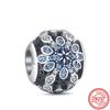 925 Silver Heart Christmas Hat Socks House Tree Apple Ice Crystal Snow Winter Beads Fit Original  Charms Bracelet Jewelry