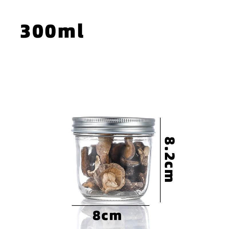 Стеклянная банка Mason Jar для герметичного закрытия и хранения икры, меда, острого соуса, джема - Идеально для консервирования и порционирования