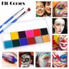 Fit Colors 12 Color Face Color Water -soluble Human Body Painting Pigments Halloween Makeup Ball Makeup Disks