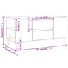 Coffee Table Black 102 x 44.5 x 50 cm Particleboard