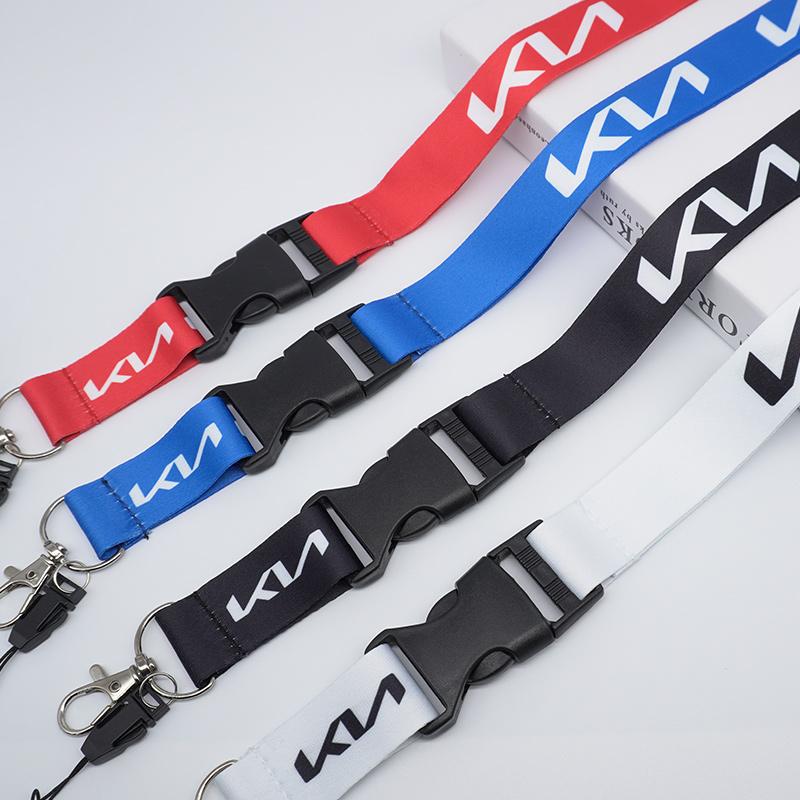 IBGI9 Nylon Printed Badge Lanyard Car Keychain for Kia Sportage Ceed Picanto Rio ProCeed Niro 5 3 4 K7 K5 K8 K3 Ray K9