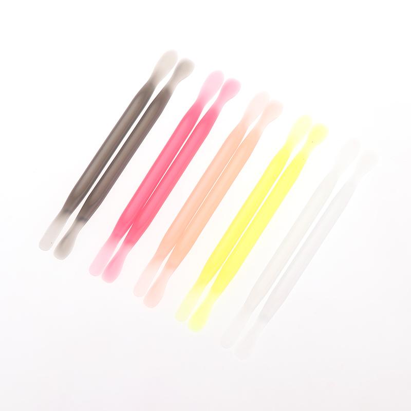 2 шт. Пушер для кутикулы пластиковый двухсторонний многоразовый для маникюра для удаления кутикулы и омертвевшей кожи педикюрные палочки инструмент для чистки и ухода за ногтями для нейл-арта