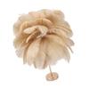 Ostrich Feather Table Lamp Rechargeable Modern Romantic Decoration Lamp Bedroom Bedside Lamp for